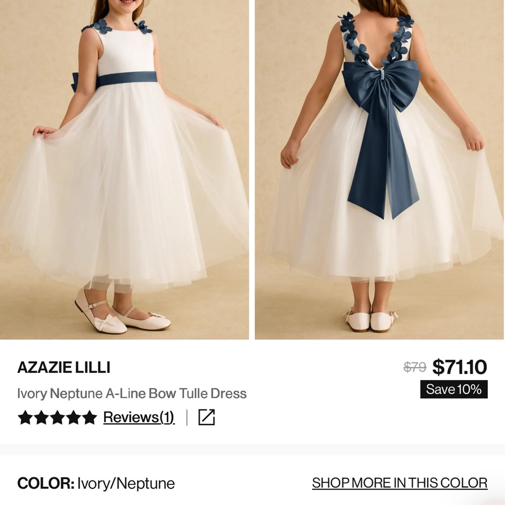 Azazie‎ Size Chart for Dresses